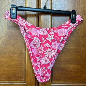 Brand New never worn pink floral swim bottoms size XL